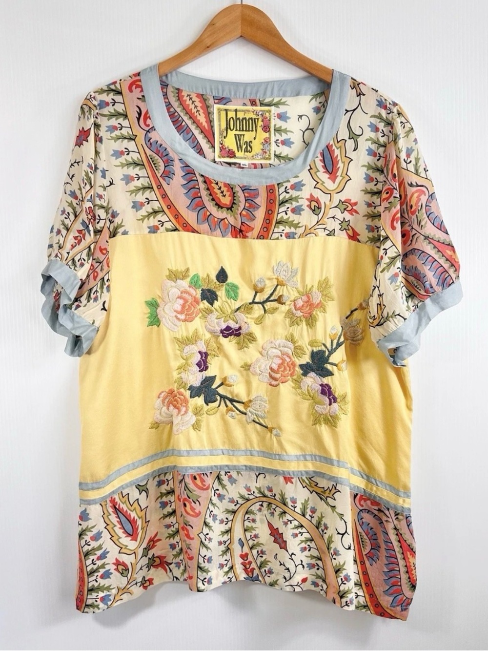 Johnny Was Women’s Mystic Tunic Floral Embroidered Pattern Romantic - Size L